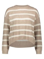 ONLY Sweter w kolorze beżowym rozmiar: XL. Brązowe swetry klasyczne damskie Only, s, z materiału, bez kołnierzyka. Za 113.99 zł.