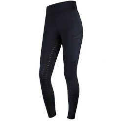 Legginsy jeździeckie damskie Schockemöhle Pocket Riding Tights z pełnym gripem. Niebieskie legginsy damskie SCHOCKEMÖHLE, s, bez wzorów, z materiału, do jazdy konnej. Za 371.50 zł.