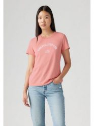 Levi's Koszulka w kolorze koralowym rozmiar: S. Czerwone koszulki damskie Levi's, s, bez wzorów, z bawełny, bez kołnierzyka, bez ramiączek. Za 56.95 zł.