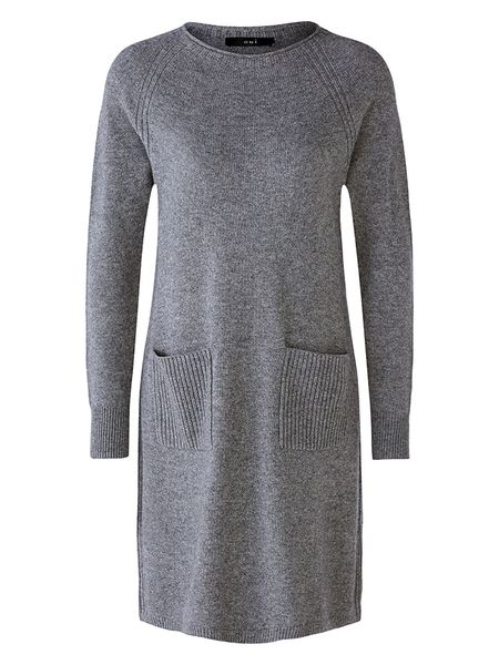 Oui Sukienka w kolorze szarym rozmiar: 40. Szare sukienki damskie Oui, bez wzorów, bez ramiączek. Za 434.99 zł.