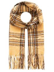 Zwillingsherz Szal w kolorze żółtym - 200 x 33 cm rozmiar: onesize. Żółte szaliki damskie Zwillingsherz, bez wzorów, z materiału. Za 69.99 zł.