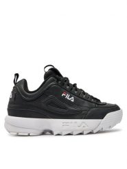 Fila Sneakersy Disruptor Low Wmn 1010302.25Y Czarny. Czarne obuwie sportowe damskie Fila, ze skóry, bez zapięcia. Za 249.99 zł.