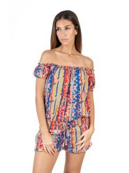 Isla Bonita by SIGRIS Kombinezon ze wzorem rozmiar: M. Kombinezony damskie Isla Bonita by SIGRIS, m, bez wzorów, bez kołnierzyka, bez ramiączek. Za 74.99 zł.