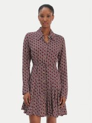 Tommy Hilfiger Sukienka koszulowa WW0WW48629 Bordowy Regular Fit. Czerwone sukienki damskie Tommy Hilfiger, bez wzorów, z wiskozy, bez ramiączek. Za 759.99 zł.