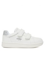 Calvin Klein Sneakersy Velcro V1A9-83207-0196X025 M Biały. Białe buty sportowe dziewczęce Calvin Klein, ze skóry, bez zapięcia. Za 319.99 zł.