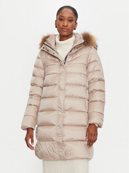 Hetregó Kurtka puchowa Leonie 8N603M Beżowy Regular Fit. Brązowe kurtki damskie HETREGO, m, bez wzorów, z puchu, bez kaptura. Za 1,269.99 zł.