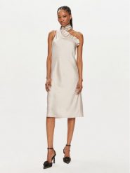 Bruuns Bazaar Sukienka koktajlowa Nellie BBW3866 Beżowy Regular Fit. Brązowe sukienki damskie Bruuns Bazaar, bez wzorów, z syntetyku, wizytowe, bez ramiączek. Za 329.99 zł.