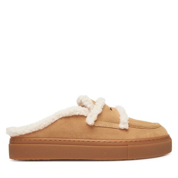 Klapki Inuikii. Brązowe klapki damskie Inuikii, bez wzorów, bez obcasa, bez zapięcia. Za 879.99 zł.