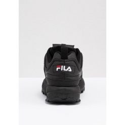 Sneakersy damskie Fila Disruptor. Czarne obuwie sportowe damskie Fila, z materiału, bez zapięcia, trekkingowe. Za 269.00 zł.
