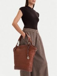Lasocki Torebka CEO-LSK-K-023-06 Brązowy. Brązowe torebki klasyczne damskie Lasocki, z materiału, bez dodatków. Za 219.99 zł.