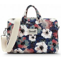 Torba Canvaslife 15''-16'' blue camellia. Niebieskie torby na laptopa CANVASLIFE, bez wzorów, z materiału. Za 88.90 zł.