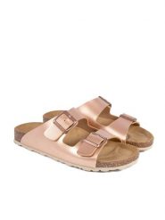 BABUNKERS Family Klapki w kolorze miedzianym rozmiar: 40. Pomarańczowe klapki damskie BABUNKERS Family, bez wzorów, z otwartym noskiem, bez obcasa, bez zapięcia. Za 113.63 zł.