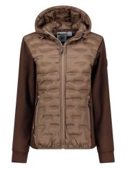 Geographical Norway Kurtka funkcyjna w kolorze beżowo-brązowym rozmiar: L. Brązowe kurtki sportowe damskie Geographical Norway, l, bez wzorów, bez kaptura. Za 159.95 zł.