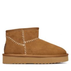 Śniegowce Pepe Jeans. Brązowe śniegowce damskie Pepe Jeans, z jeansu. Za 369.99 zł.