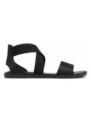 Sorel Skórzane sandały "Ella II" w kolorze czarnym rozmiar: 38,5. Czarne sandały damskie Sorel, bez wzorów, z otwartym noskiem, bez obcasa, bez zapięcia. Za 216.45 zł.