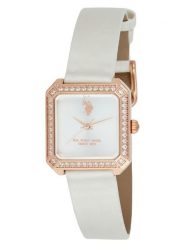 U.S. Polo Assn. Zegarek kwarcowy w kolorze różowozłoto-białym rozmiar: onesize. Białe, analogowe zegarki damskie U.S. Polo Assn., metalowe. Za 217.99 zł.