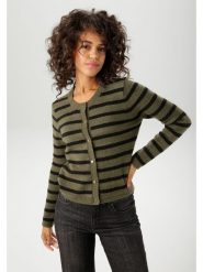 Aniston Kardigan w kolorze oliwkowo-czarnym rozmiar: 38. Brązowe kardigany damskie Aniston, bez wzorów. Za 56.93 zł.