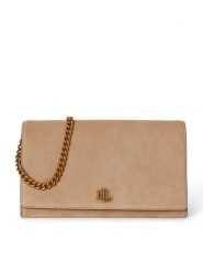 LAUREN RALPH LAUREN Torebka 432P15691001 Beżowy. Brązowe torebki wieczorowe damskie Lauren Ralph Lauren, bez wzorów, ze skóry, bez dodatków. Za 949.99 zł.