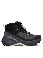 Salomon Trekkingi Genesis Mid GTX L45409700 Szary ciemny. Szare obuwie trekkingowe damskie Salomon, z materiału, bez zapięcia. Za 819.99 zł.