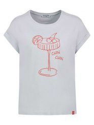 Eight2Nine Koszulka w kolorze błękitnym rozmiar: L. Niebieskie koszulki damskie Eight2Nine, l, bez wzorów, z bawełny, bez kołnierzyka, bez ramiączek. Za 43.99 zł.