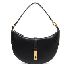 Torebka Polo Ralph Lauren. Czarne torebki klasyczne damskie Polo Ralph Lauren, bez dodatków. Za 1,779.00 zł.