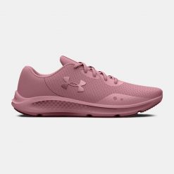 Buty do biegania damskie Under Armour Charged W Pursuit 3. Czerwone obuwie sportowe damskie Under Armour, bez zapięcia, do biegania. Za 257.40 zł.