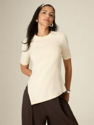4F T-shirt regular gładki damski - żółty XL. Żółte t-shirty damskie 4F, xl, bez wzorów, z bawełny, bez kołnierzyka. Za 79.99 zł.