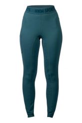 Damskie legginsy jeździeckie z pełną przyczepnością HKM Tabea. Niebieskie legginsy damskie HKM, s, bez wzorów. Za 216.60 zł.