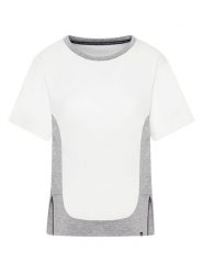 Naturana Koszulka w kolorze kremowym rozmiar: XL. Brązowe bluzki damskie Naturana, xl, bez wzorów, bez kołnierzyka, bez ramiączek. Za 66.31 zł.