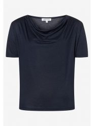 More & More Koszulka w kolorze granatowym rozmiar: 46. Niebieskie bluzki damskie More & More, bez wzorów, bez kołnierzyka, bez ramiączek. Za 104.99 zł.