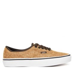 Tenisówki Vans. Brązowe trampki damskie Vans, bez wzorów, bez zapięcia. Za 249.99 zł.