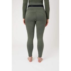 Damskie legginsy jeździeckie z pełną przyczepnością B Vertigo Caitlin. Zielone legginsy damskie B VERTIGO, s, bez wzorów, z materiału. Za 328.80 zł.