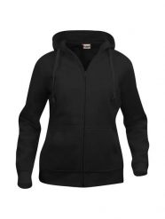 Clique Basic Hoody Full Zip Women – damska bluza z kapturem na zamek, czarna. Czarne bluzy damskie CLIQUE, xl, bez wzorów, z bawełny, z kapturem. Za 188.50 zł.