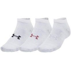 Niskie Skarpetki Dla Dorosłych Unisex Essential (zestaw 3 Sztuk). Białe skarpetki damskie Under Armour, bez wzorów. Za 121.99 zł.