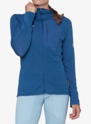 Bluza trekkingowa damska Mammut Aenergy Light ML Hooded Jacket. Niebieskie bluzy damskie Mammut, m, bez wzorów, z materiału, bez kaptura. Za 610.49 zł.