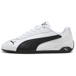 Sneakers Puma Replicatch. Białe obuwie sportowe damskie Puma, ze skóry, bez zapięcia, na fitness i siłownię. Za 490.00 zł.