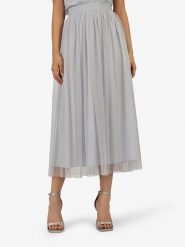 APART Spódnica w kolorze szarym rozmiar: 36. Szare spódnice damskie Apart, na co dzień, bez wzorów, z tiulu, maxi. Za 157.35 zł.