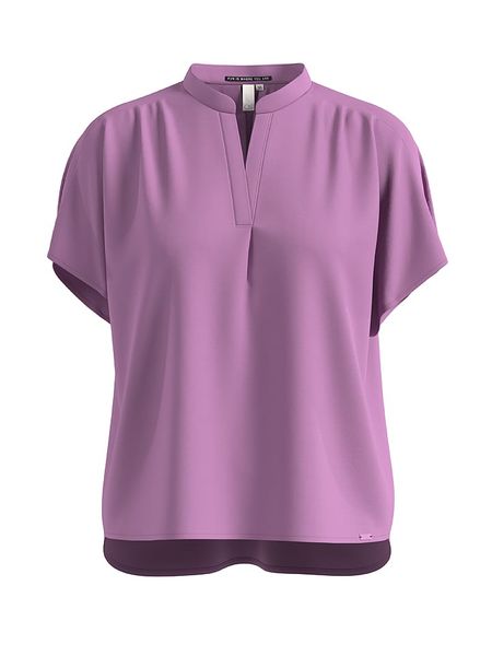 S.Oliver Bluzka w kolorze fiołkowym rozmiar: 38. Różowe bluzki damskie S.Oliver, s, bez wzorów, z wiskozy, bez kołnierzyka, bez ramiączek. Za 96.95 zł.