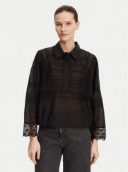 Munthe Koszula Ferdie 251102025128 Czarny Regular Fit. Czarne koszule damskie Munthe, bez wzorów, z wiskozy, bez kołnierzyka, bez ramiączek. Za 589.99 zł.