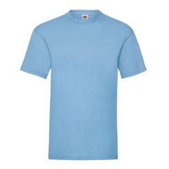 Koszulka Unisex Dla Dorosłych Valueweight. Niebieskie bluzki damskie Fruit of the Loom, m, bez wzorów, sportowe, bez kołnierzyka, bez ramiączek. Za 35.99 zł.