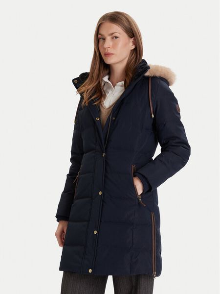 LAUREN RALPH LAUREN Kurtka puchowa 297957509008 Granatowy Regular Fit. Niebieskie kurtki damskie Lauren Ralph Lauren, xl, bez wzorów, z puchu, bez kaptura. Za 1,499.00 zł.