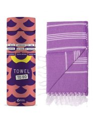 Samimi Chusta hammam w kolorze fioletowym - 180 x 100 cm rozmiar: onesize. Różowe chusty damskie Samimi, bez wzorów, z bawełny. Za 105.38 zł.