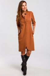 Sukienka marynarka elegancka żakietowa asymetryczna brązowa. Brązowe marynarki i żakiety damskie Stylove, bez wzorów, z elastanu, biznesowe, bez ramiączek. Za 329.00 zł.