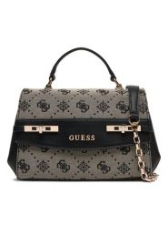 Guess Torebka Melinda HWJP99 02200 Czarny. Czarne kuferki damskie Guess, z materiału, bez dodatków. Za 639.99 zł.