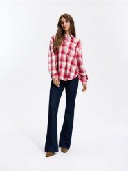Jeansy flare - granatowy. Niebieskie jeansy damskie Reserved. Za 159.99 zł.