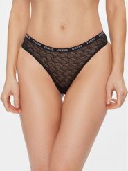 Guess Figi klasyczne O3BE16 KBXA0 Czarny. Czarne figi Guess, z aplikacjami, z syntetyku. Za 59.99 zł.