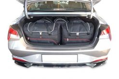 Torby Do Bagażnika Hyundai Elantra 2021+ 5Szt Kjust. Czarne torby podróżne KJUST, bez wzorów, z kauczuku. Za 1,482.00 zł.