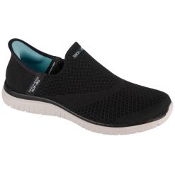 Buty Kobieta Skechers Slipins Virtue Sleek czarny. Czarne obuwie sportowe casual damskie Skechers, bez zapięcia, trekkingowe. Za 299.99 zł.