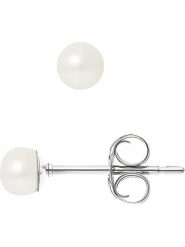 Pearline Kolczyki-wkrętki z perłami w kolorze białym rozmiar: onesize. Białe kolczyki damskie Pearline, z perłą, srebrne. Za 252.99 zł.