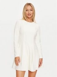 Marciano Guess Sukienka koktajlowa 4BGK22 6302A Écru Regular Fit. Sukienki damskie Marciano Guess, z aplikacjami, z syntetyku, wizytowe, bez ramiączek. Za 989.99 zł.